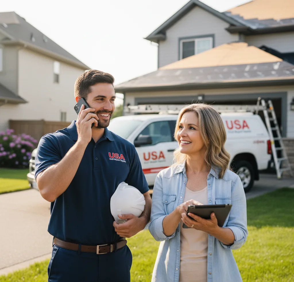 USA Roof Repair Experts customer support in Silverwood
